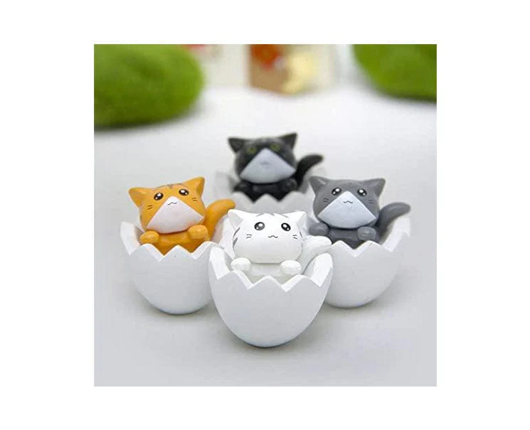 Cats Eggshell Figurine Set of 4 - Image 3