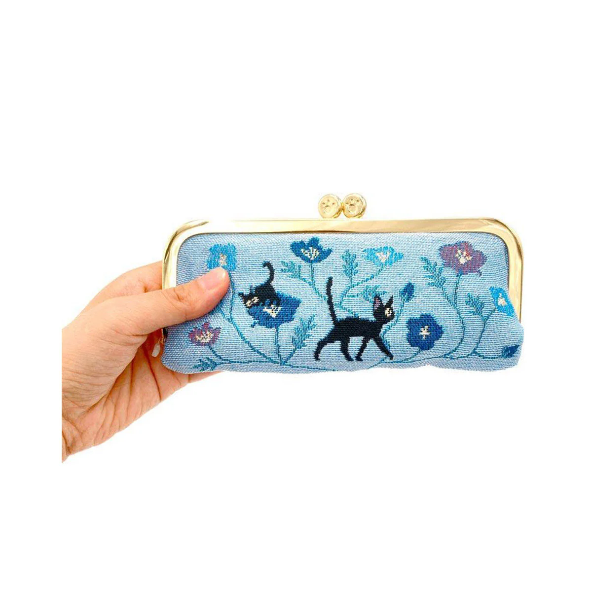 Ghibli Kiki's Delivery Service "Blue Carpet" Clasp Horizontal Pouch - Image 4