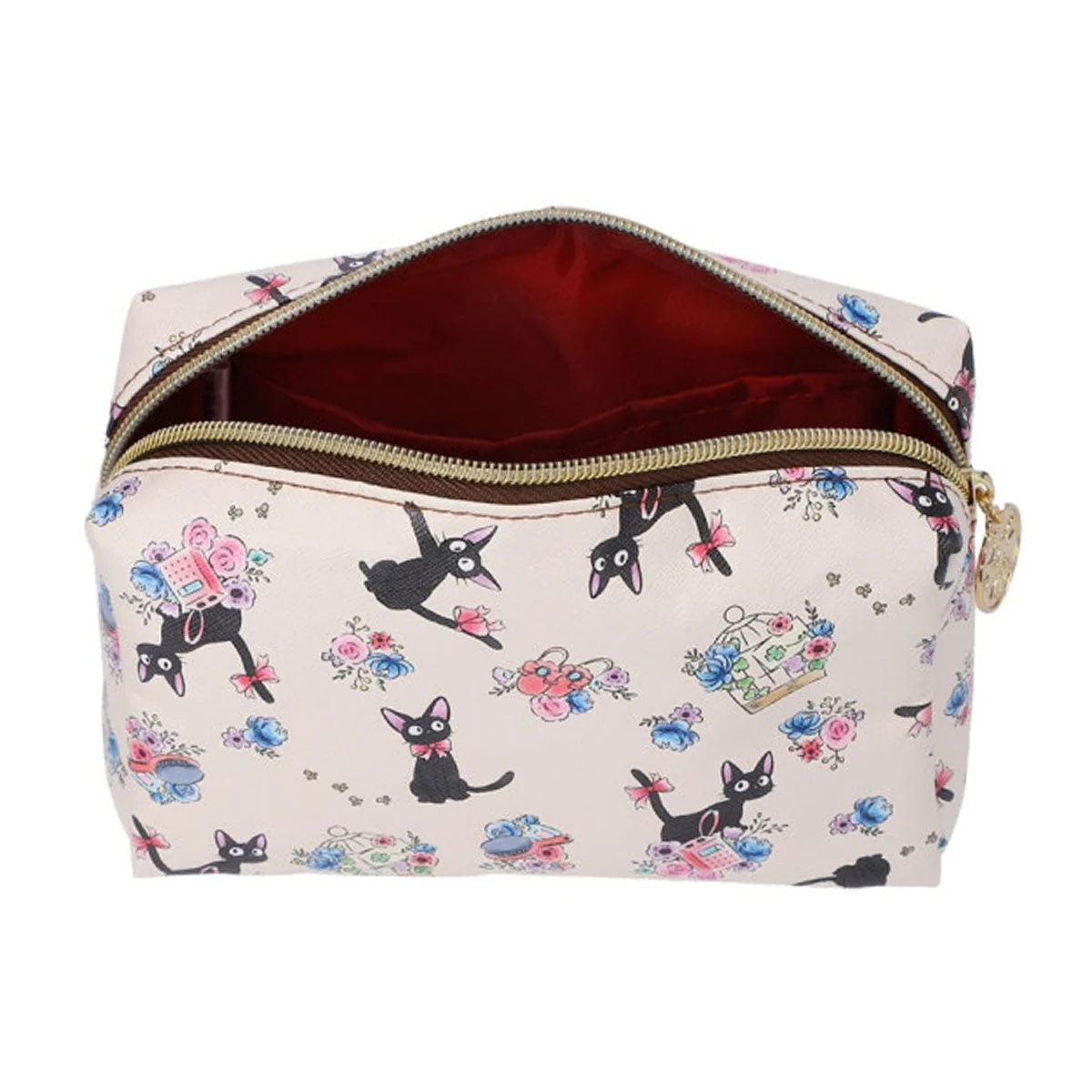 Ghibli Kiki's Delivery Service Watercolor Flower Square Pouch - Image 3