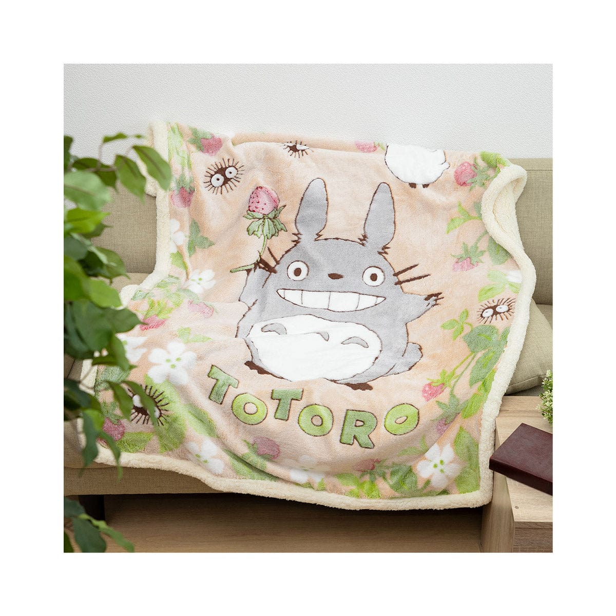 Ghibli Totoro Strawberry Half Blanket - Image 4