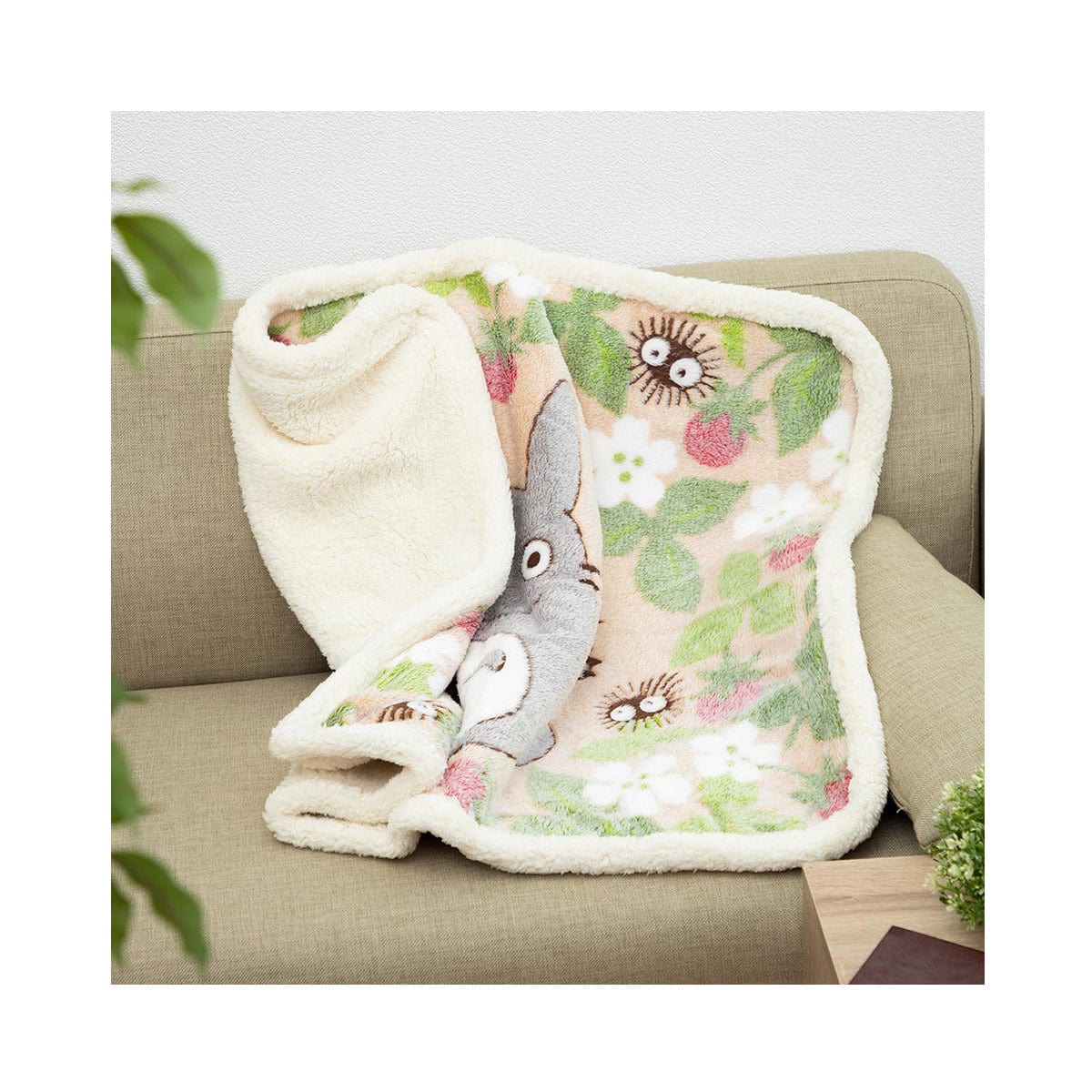 Ghibli Totoro Strawberry Medium Blanket - Image 4