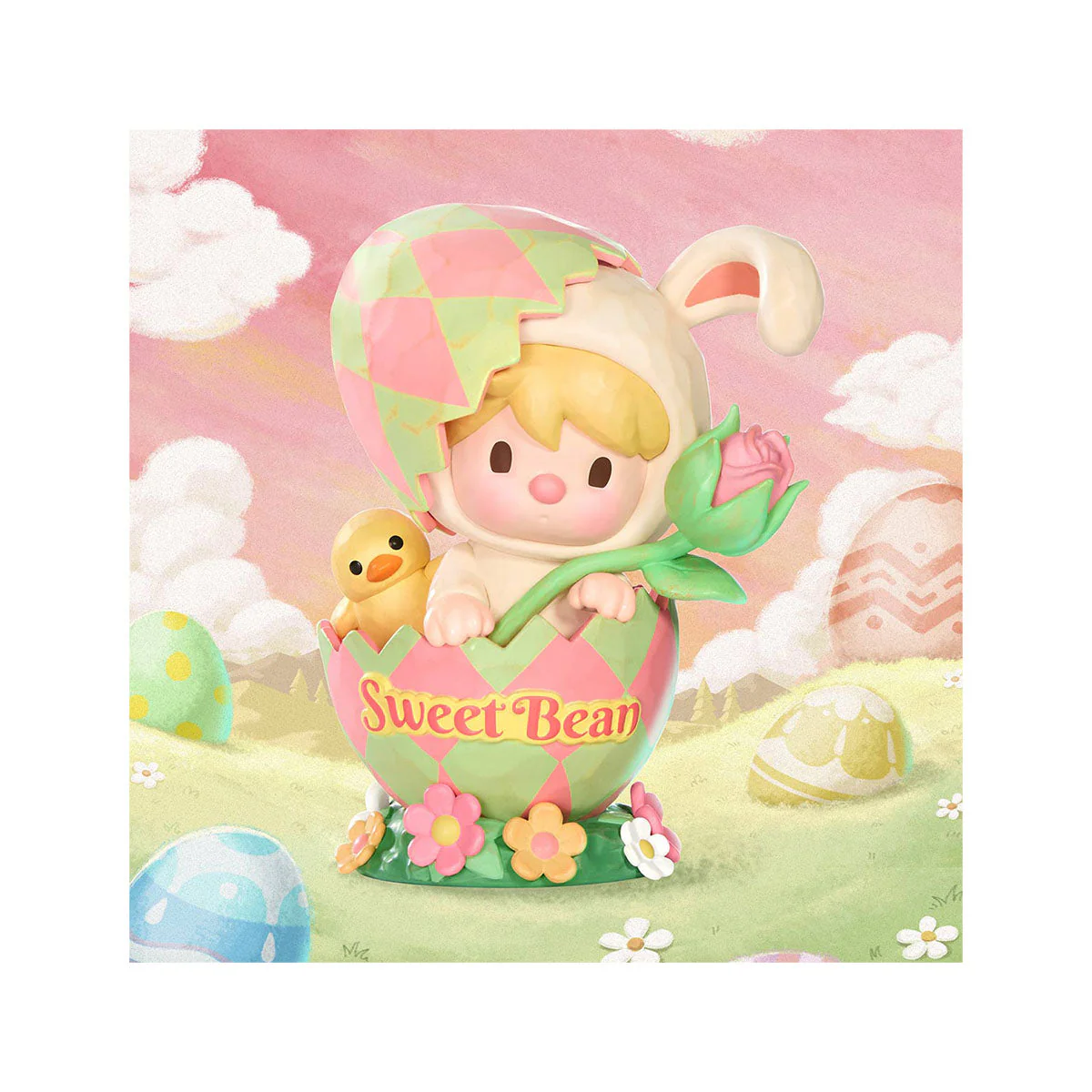 Pop Mart Sweet Bean Easter Bunny Figure - Image 3