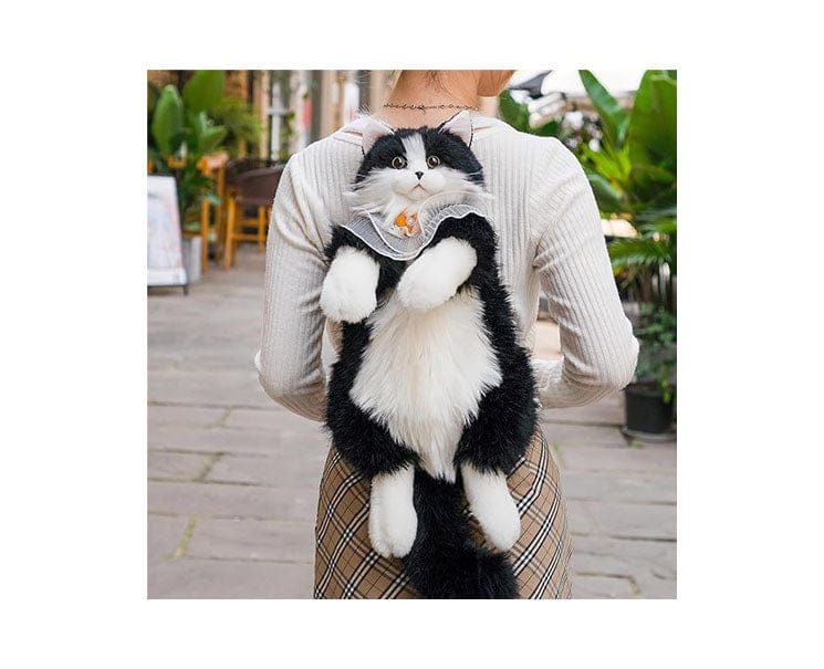 Realistic Black Cat Backpack - Image 2