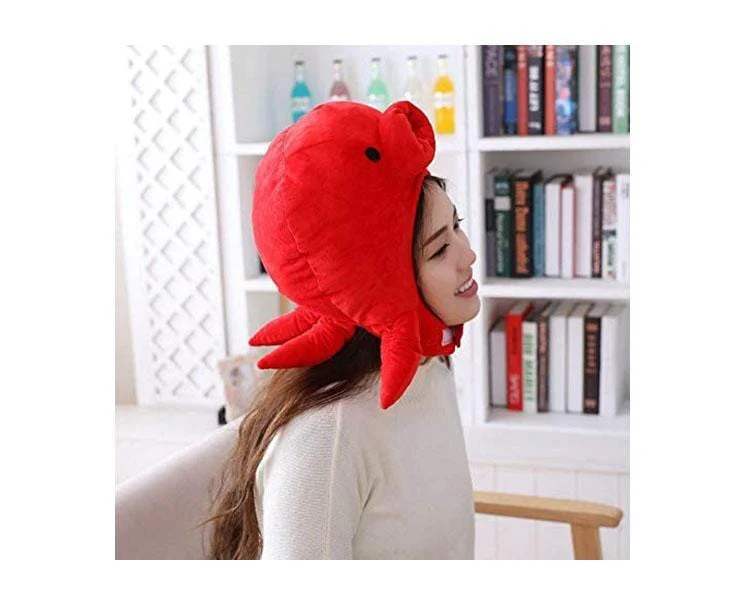 Red Octopus Kigurumi Cap - Image 2