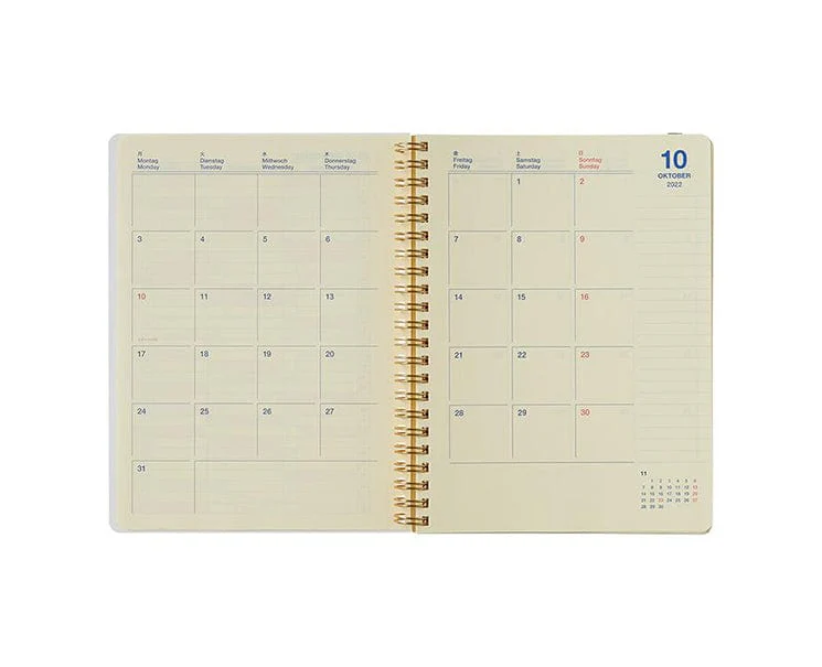 Rollbahn Rabbit 2023 Monthly Note A5 (White) - Image 2