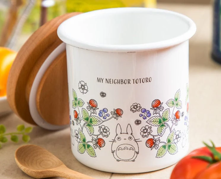 Studio Ghibli Totoro Enamel Kitchen Canister - Image 3
