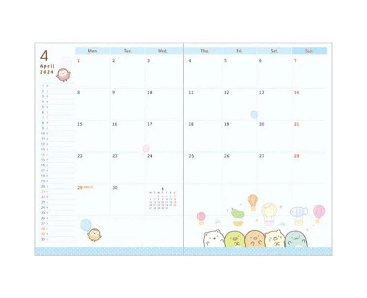 Sumikko Gurashi 2024 B6 Planner (Picnic) - Image 2