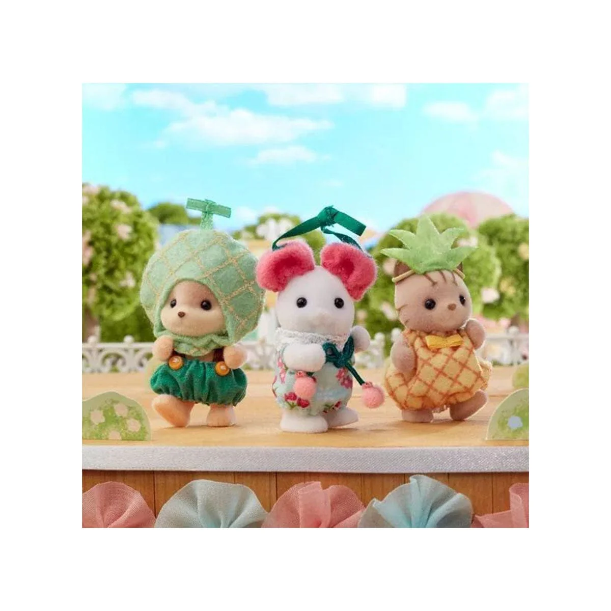 Sylvanian Families Baby Trio: Melon, Cherry, Pineapple - Image 3