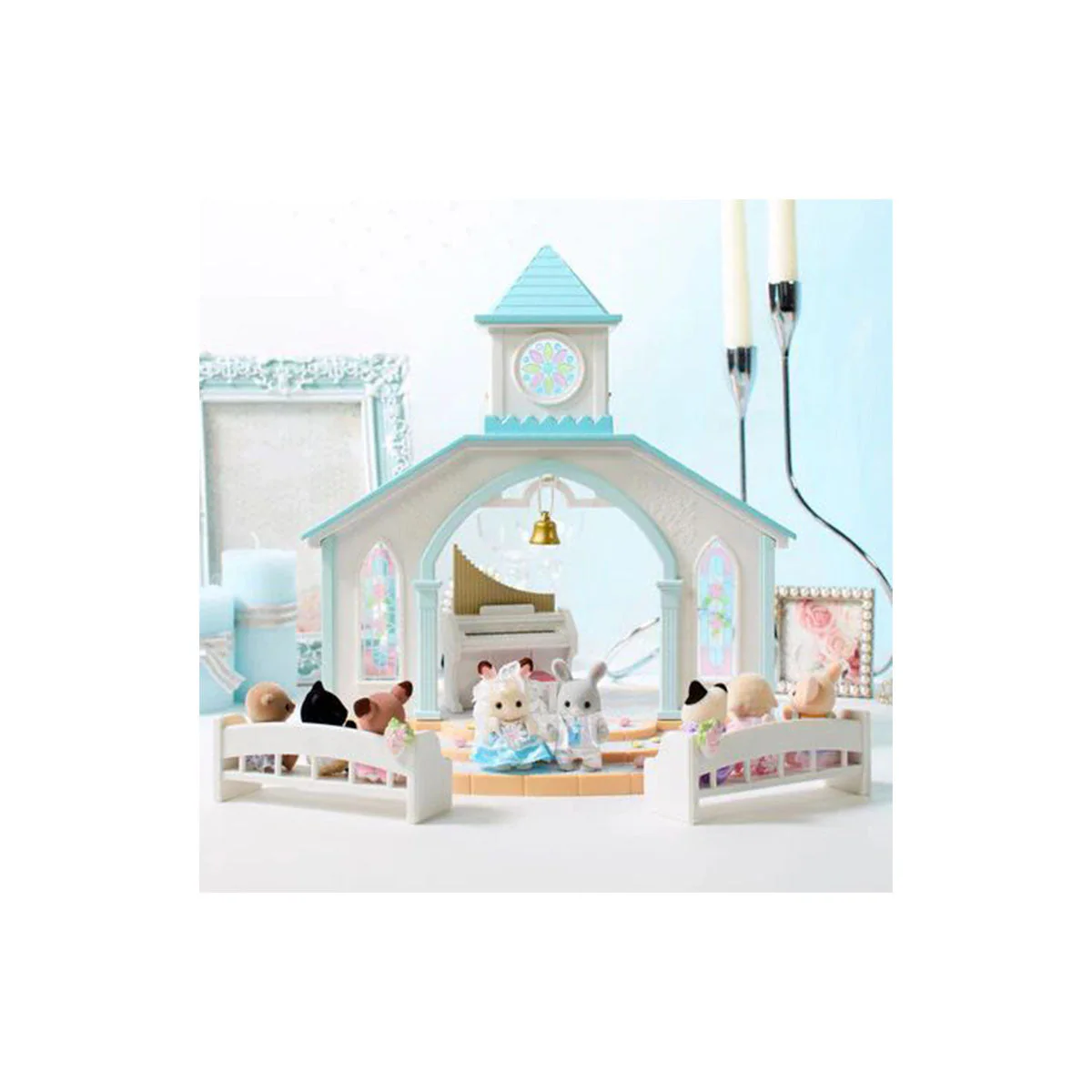 Sylvanian Families Lovely Wedding: Rabbit Baby Pair Set - Image 5