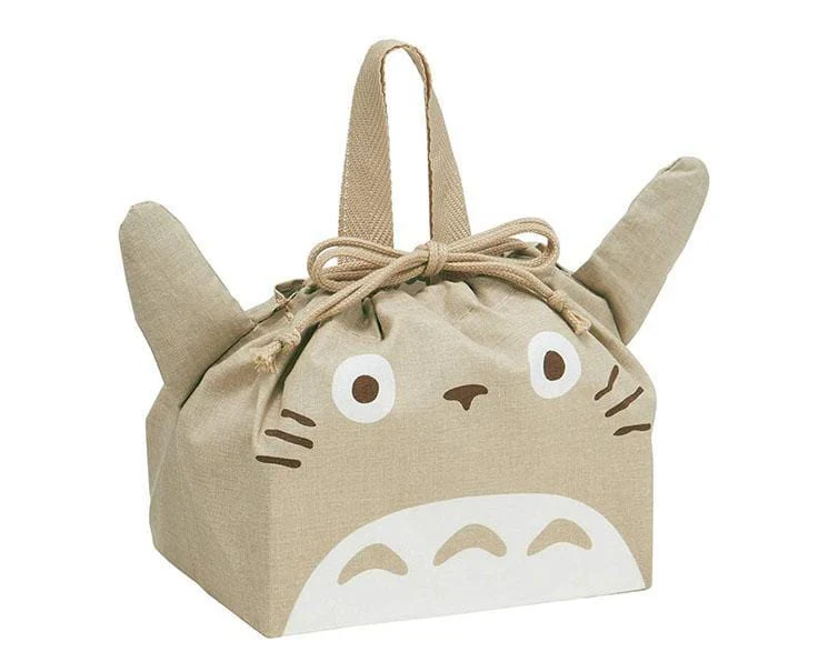 Totoro Head Drawstring Bento Bag
